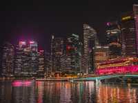 Night View at Singapore Marina Area