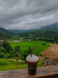 Sapan in rainy season.Nan province,Thailand