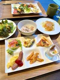 Breakfast buffet with Hokkaido ingredients🌽