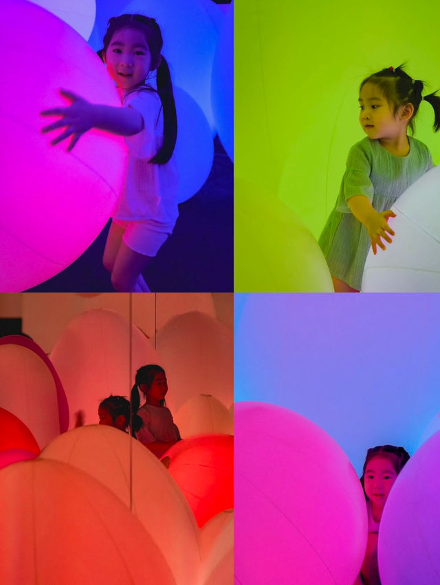 台北｜Teamlab 共創未來園，帶孩子走進夢幻光影世界！