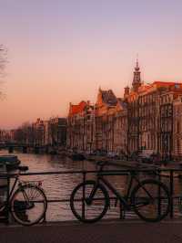 【アムステルダム🇳🇱】サイクリングの街で夕焼けを🚴