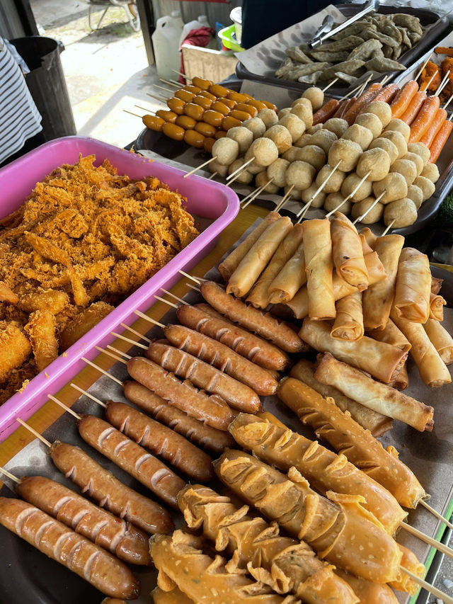 Local snacks look simple but superb appetizing