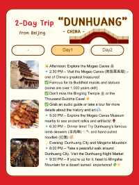 2-Day Trip “Dunhuang” Adventure 🏜️🌟 