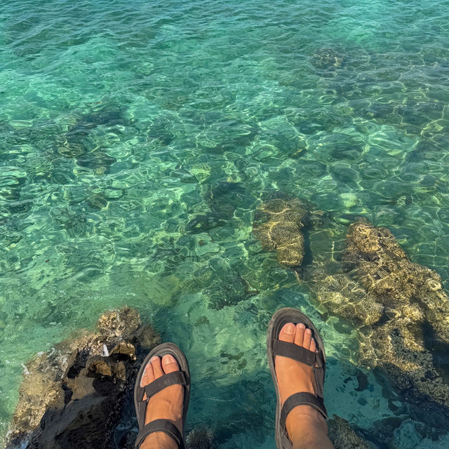 เกาะสีชัง ช่วงนี้น้ำใส ทะเลสวยมากๆ 🌊🏝️🩵