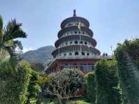The beautiful view of Wuji Tianyuan Temple in New Taipei City
