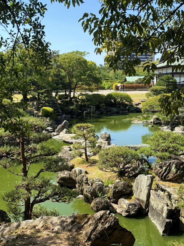 德島｜潮汐庭園枯山水交融表御殿庭園「千秋閣」  藩主怪力踩斷青石