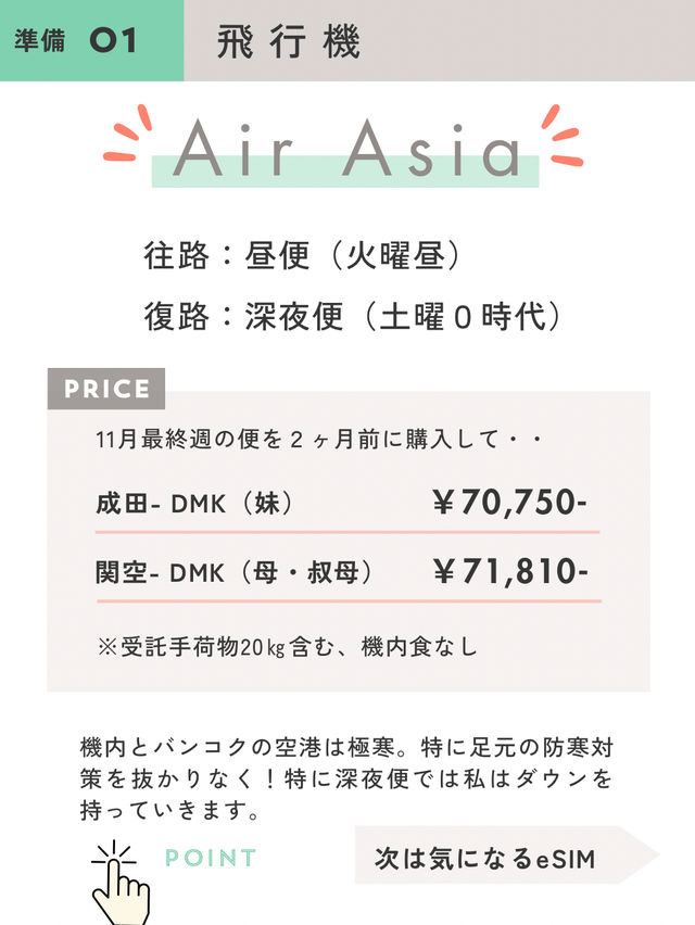 女３人の初めてのタイ旅行