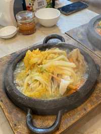Comforting soupy dish 
