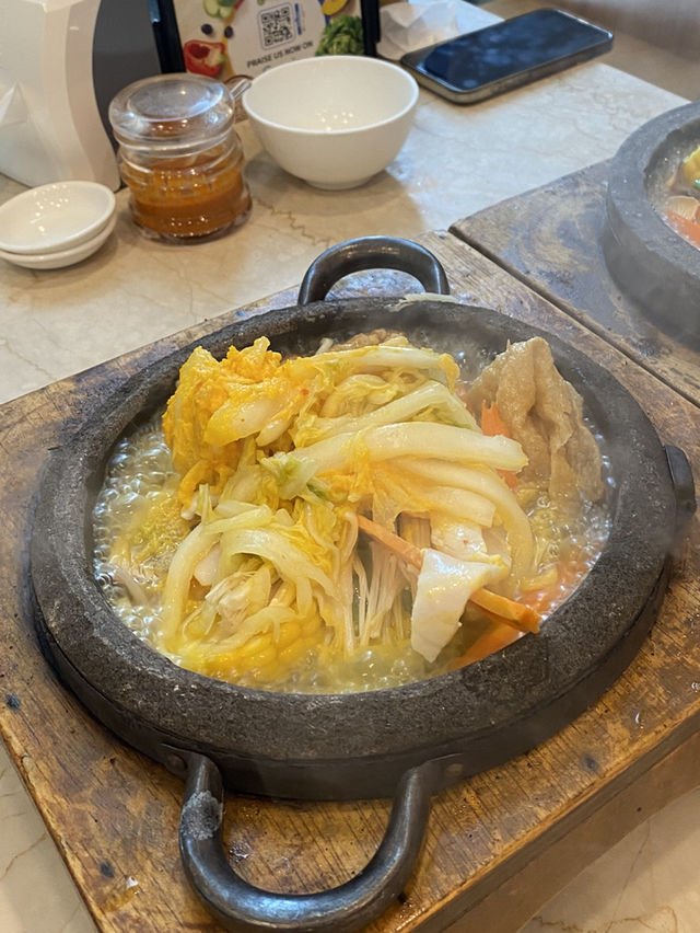 Comforting soupy dish 