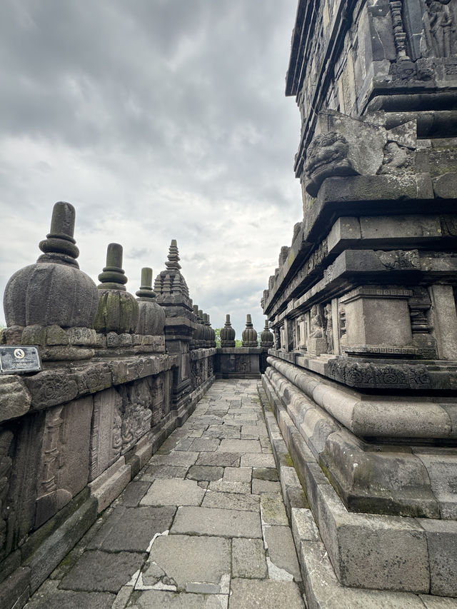 Twilight Tales at Prambanan: A Cloudy Evening Among Ancient Stones