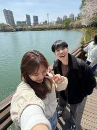 ชมวิวพ็อตกตที่มุมทะเลสาบ seokchon lake😍