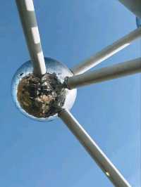 🔵⚪ Europe budget Trip;Discover the Atomium – Brussels' Futuristic Landmark! 🇧🇪