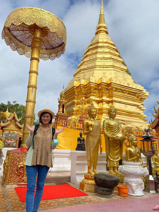 泰國🇹🇭清邁 此生看過最金光閃閃的寺廟｜素帖寺 雙龍寺
