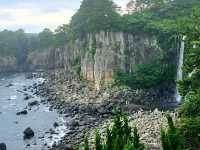 Jeongbang Waterfall: Nature’s Curtain by the Sea