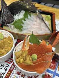 Отару: Sankaku Market и Takinami Donburi — где едят самые свежие морепродукты 🦀🍚
