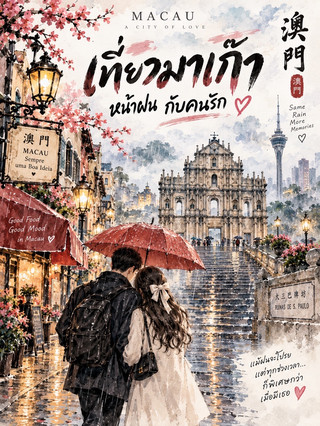  與愛人雨季遊澳門 