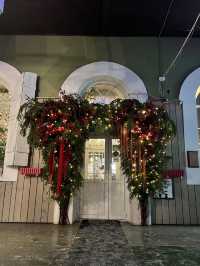 Christmas walking in the old town, Vyborg