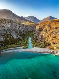 🌴 Preveli Palm Beach: A Unique Oasis Where River Meets Sea 🇬🇷✨
