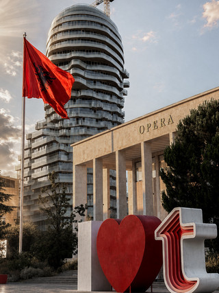 Albania : Tirana in one day ,where history meets modern architecture under golden skies. 🇦🇱📸
