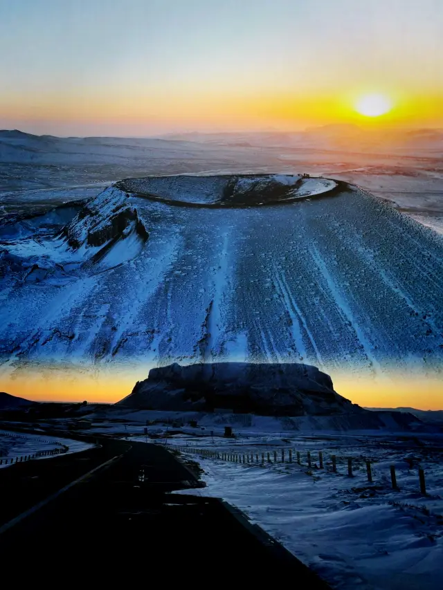 冬季のウランハダ火山はまるで異星人のよう！！