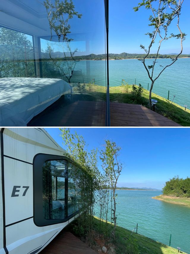 在河源！萬綠湖畔超炫太空艙，枕山水入夢