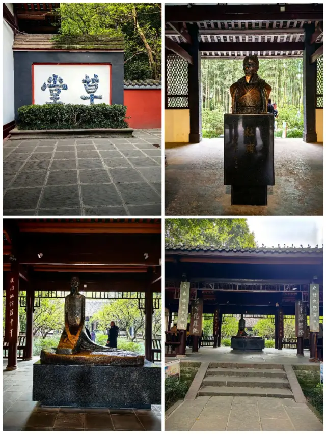 Du Fu Thatched Cottage, a sanctuary west of the Wanli Bridge, where the waters of the Hundred Flowers Pond become the Canglang waves