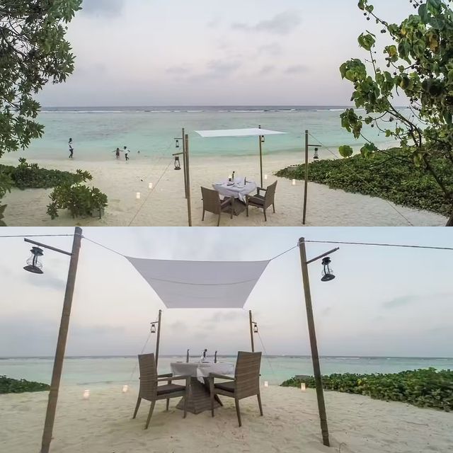 呼魯馬累海洋大酒店正宗海景餐廳，拍照效果非常漂亮！