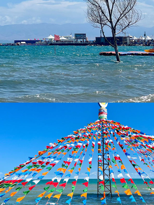 無濾鏡，在晴空下看到完美的青海湖 8月2日從西寧租車，用兩個半天沿著青海湖完成了一場悠閒的環湖之旅。