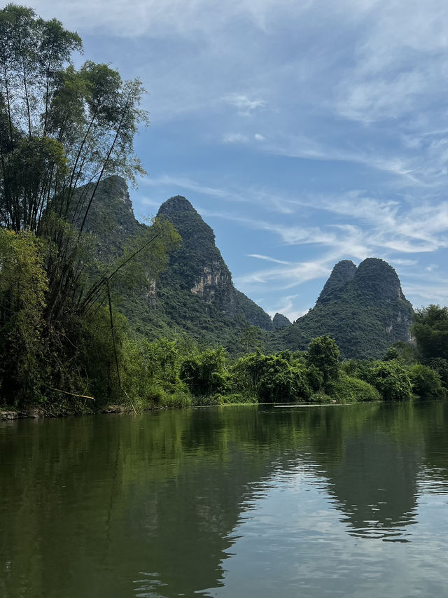 Yulong River Bamboo rafting from Jima Wharf