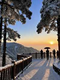 江西降溫了，又想念廬山的雪了|||作為南方人，從小對雪就