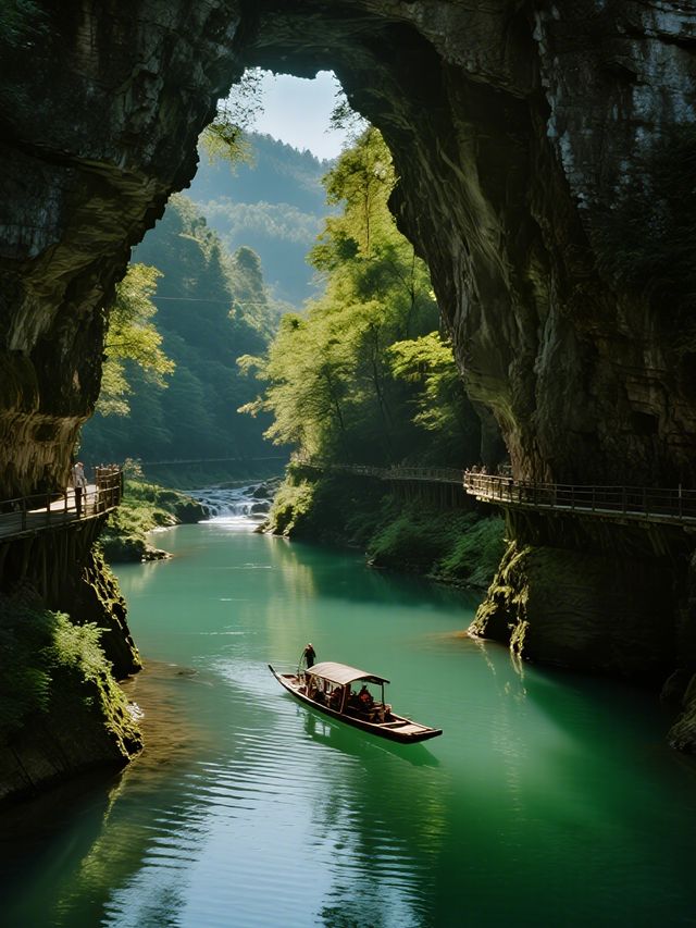 恩施屏山親子攻略帶娃打卡懸浮船仙境