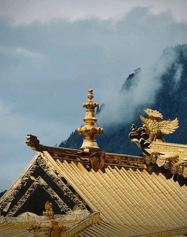 木里大寺:雪山下的金色信仰 木里大寺:雪山下的金色信仰