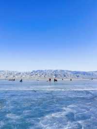 治癒系冬日|烏海湖藍冰季的詩意24小時