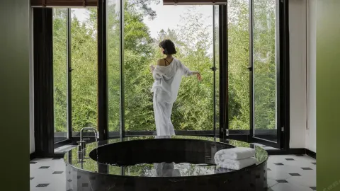 Pujiang, Chengdu! Tea Mountain Private Hot Spring Homestay is perfect for relaxing — traveler post in Pujiang