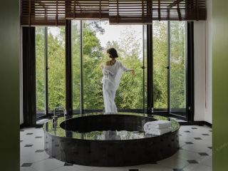 Pujiang, Chengdu! Tea Mountain Private Hot Spring Homestay is perfect for relaxing