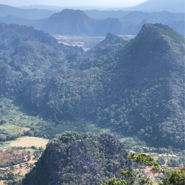 the best viewpoint in Vang Vieng 