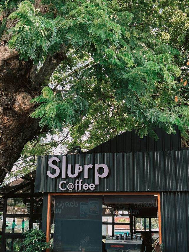 Slurp coffee specialist คาเฟ่ริมแม่น้ำ
