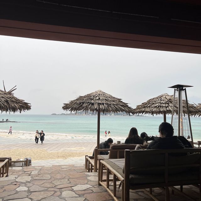 협재해변 코앞에서 커피를! 호텔샌드🌴