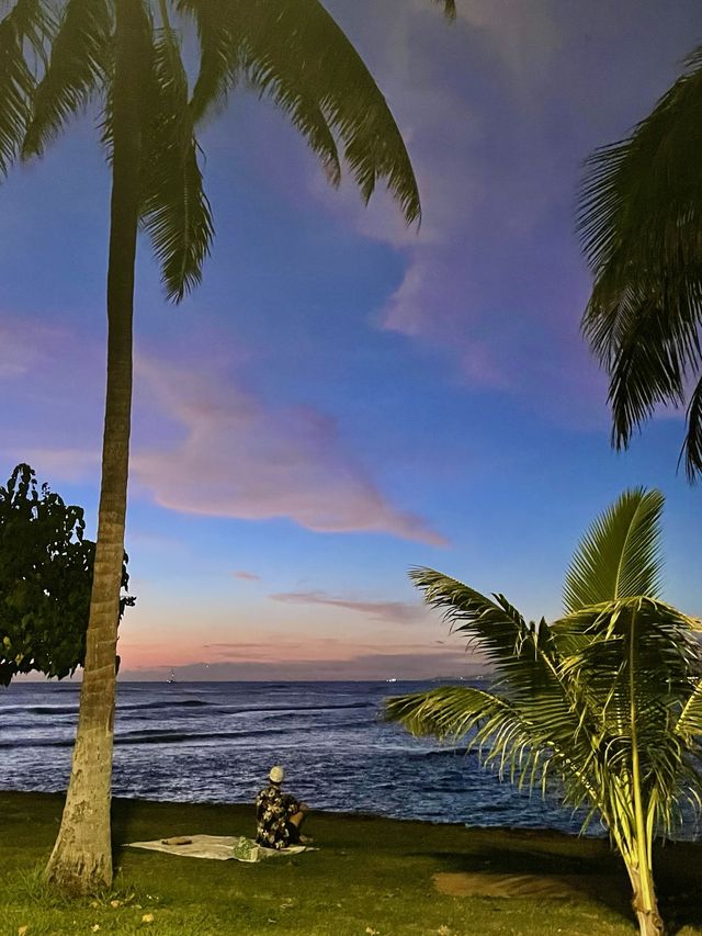 미국 하와이, 노을맛집 알라모아나 비치 파크🧡