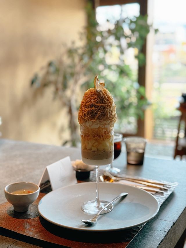 교토에서 엄청난 비쥬얼을 보여주는 몽블랑 맛집 와구리 센몬