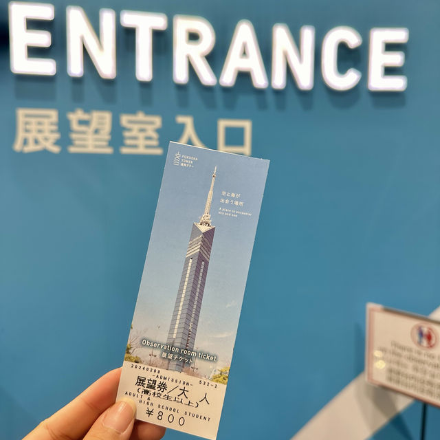 후쿠오카 야경명소 후쿠오카타워🗼