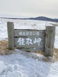 オホーツク海に突き出た能取岬