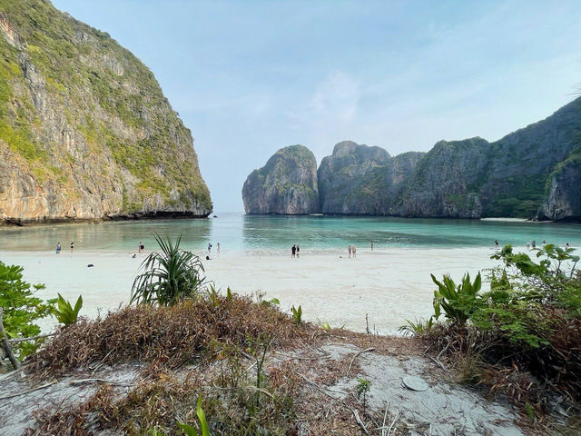 Emerald waters at this beach