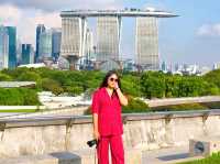 นั่งรับลมบรรยากาศฟินๆ ที่ Marina Barrage