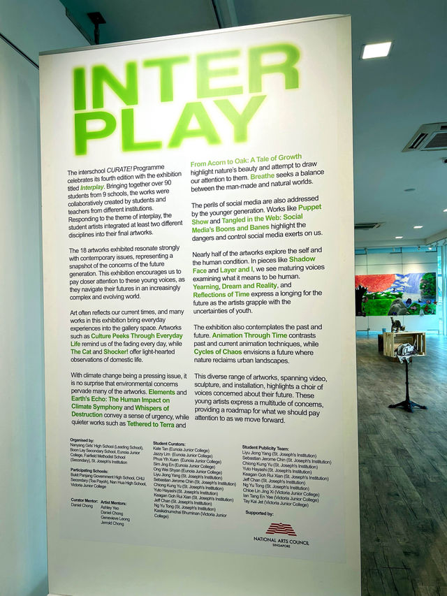Interplay Art Exhibition Dhoby Ghaut Green