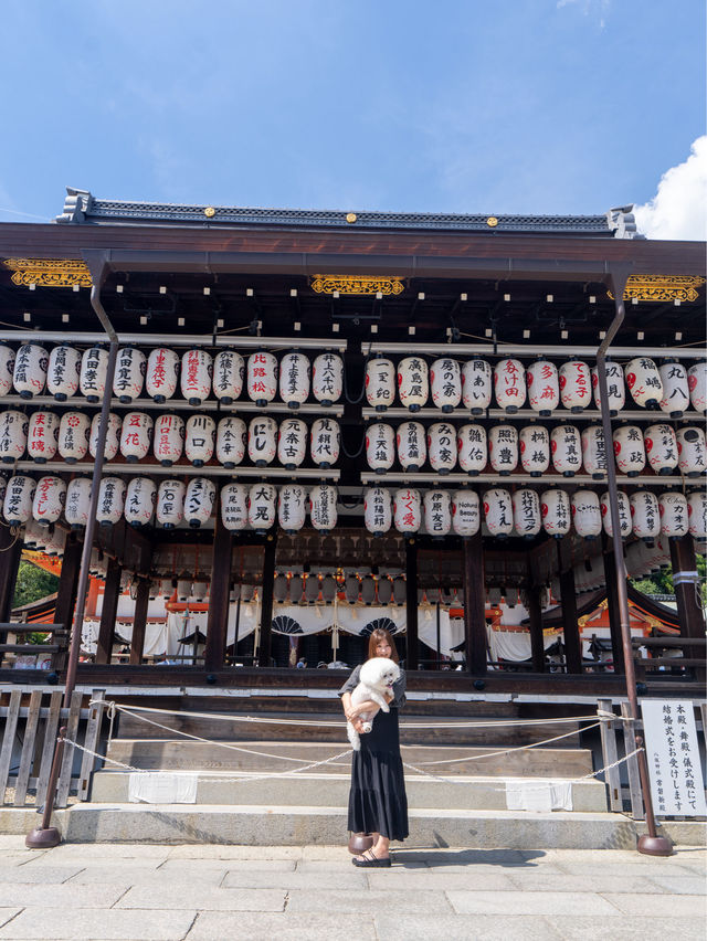 🐶OK✨知ってた？八坂神社に美容水がある✨気になるところに浸すだけ✨この夏ぜひ💫