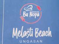 Melasti Beach on a sunny afternoon