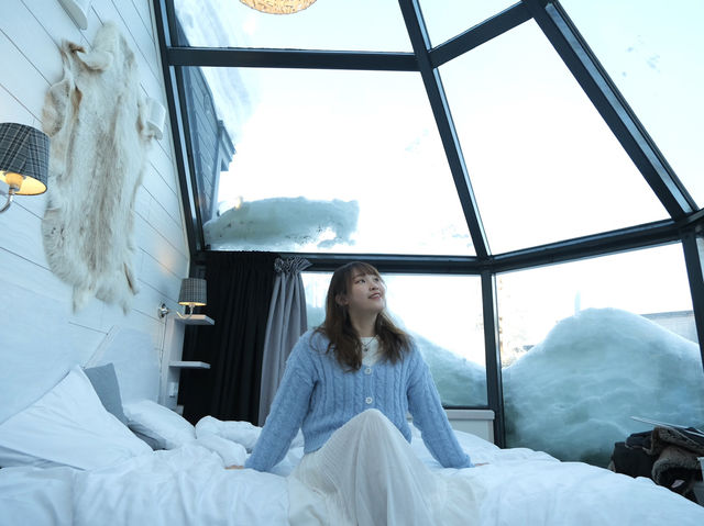 芬蘭玻璃冰屋🇫🇮❄️躺著就能看到北極光✨