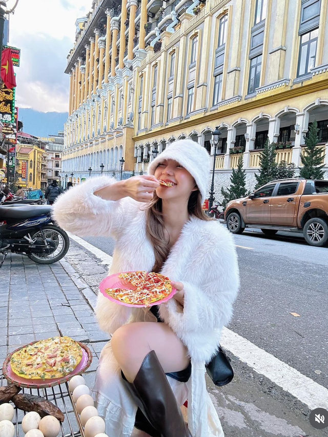 เดินเล่นใจกลางเมืองซาปา🇻🇳ของกินเพียบ