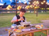 นอนเต็นท์ กินหมูกระทะ + บุฟเฟ่ต์มีฟอง ใกล้กรุงฯ